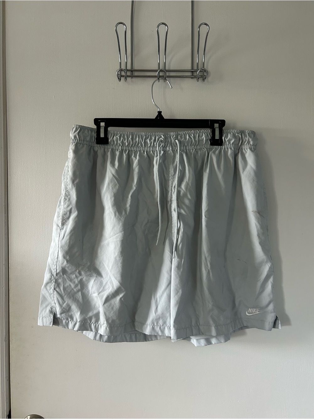 Nike Men's White Performance Running Shorts